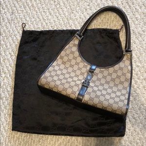 Gucci shoulder bag vintage classic print authentic